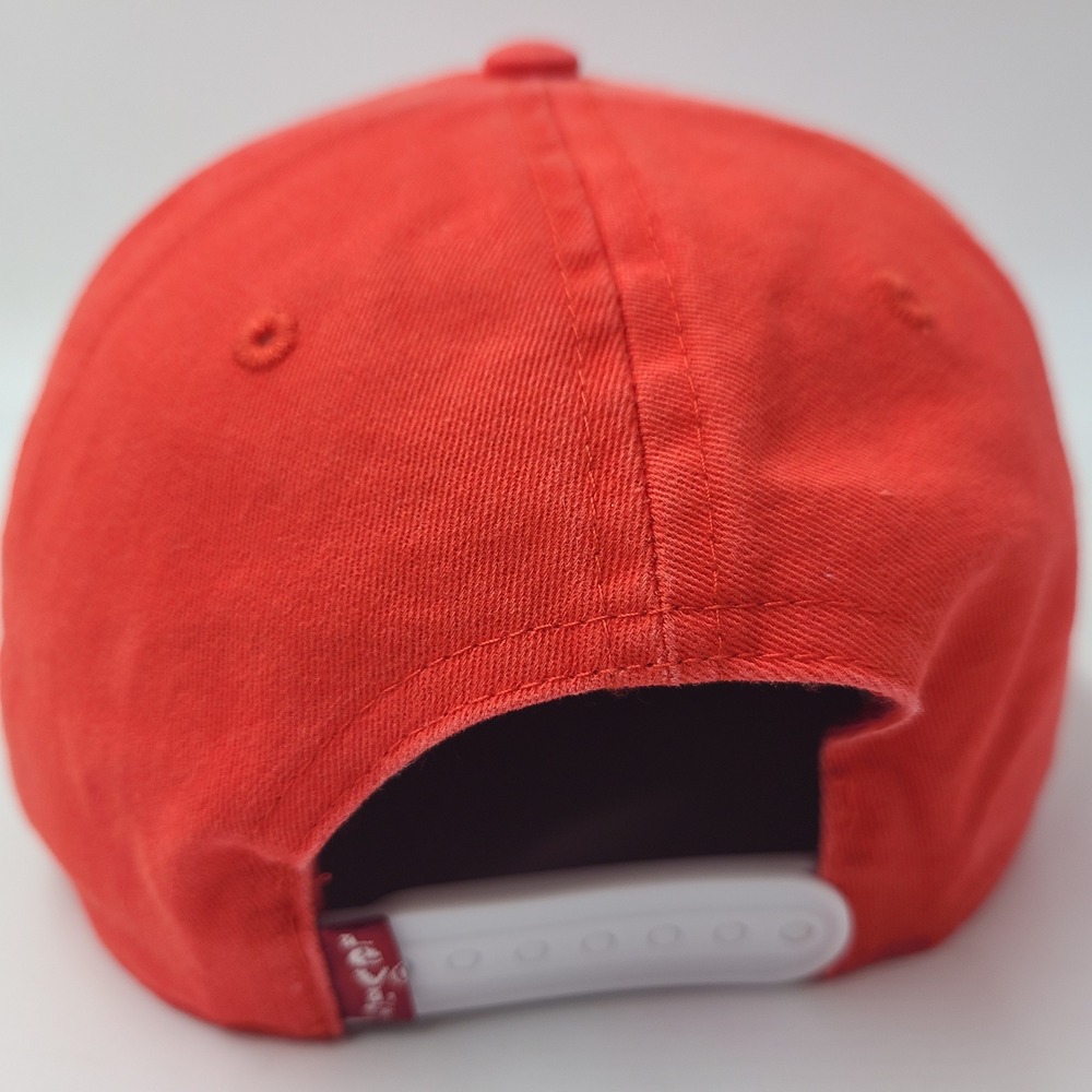 Levis Hat Snapback Red Multi-Color Embroidered Logo Casual Cotton Baseball Men - Picture 9 of 14